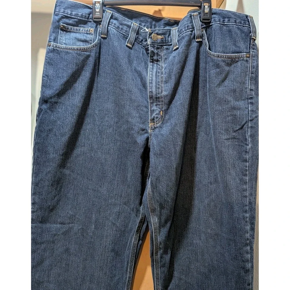 Carhartt Men's Denim Blue‎ Jeans 42 x 32 Relaxed Fit Holter 101483-968 Workwear